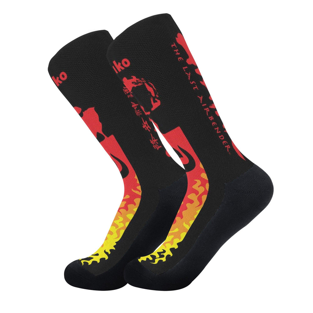 Avatar Fire Nation Silhouette Anime Socks _ popcustoms _ Ayuko