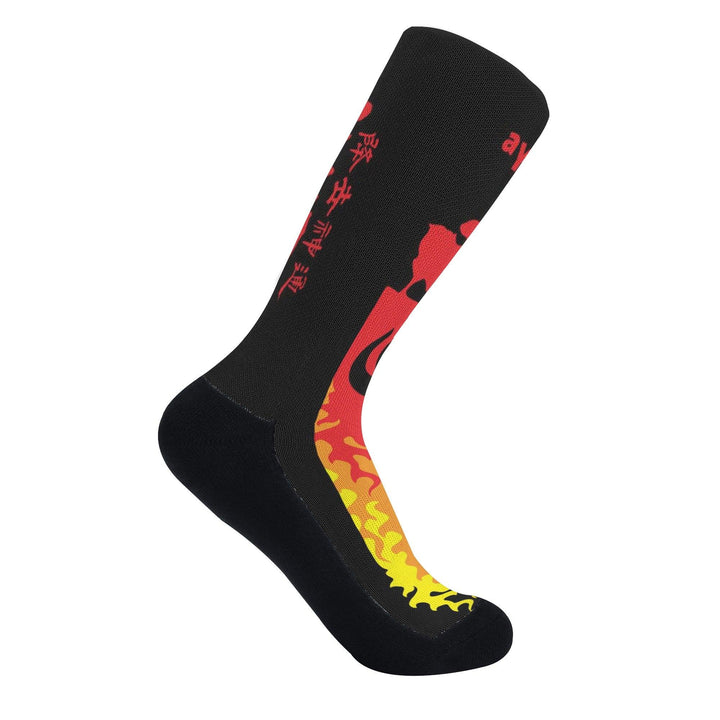 Avatar Fire Nation Silhouette Anime Socks _ popcustoms _ Ayuko