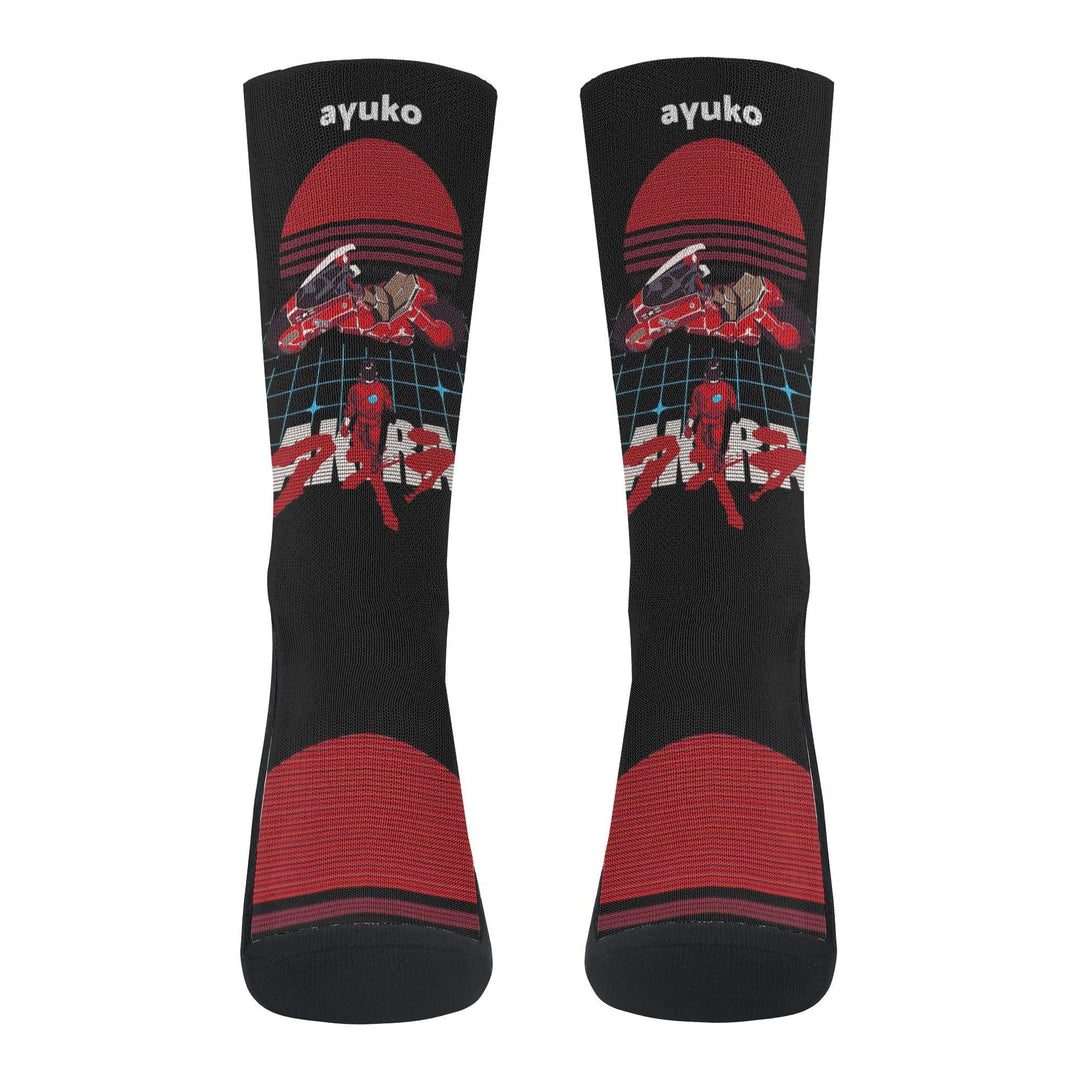 Akira Shotaro Kaneda Silhouette Anime Socks _ Akira _ Ayuko