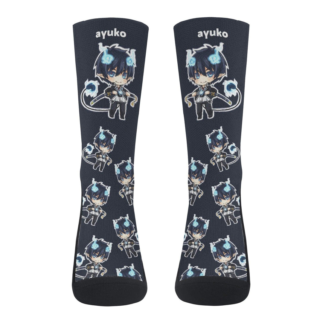 Ao No Exorcist Rin Anime Socks _ AO No Exorcist _ Ayuko