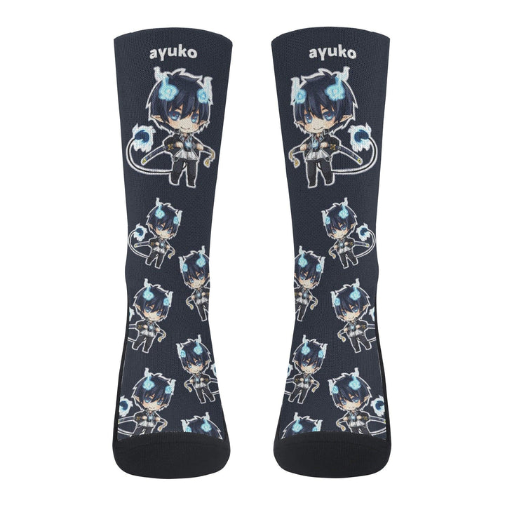 Ao No Exorcist Rin Anime Socks _ AO No Exorcist _ Ayuko