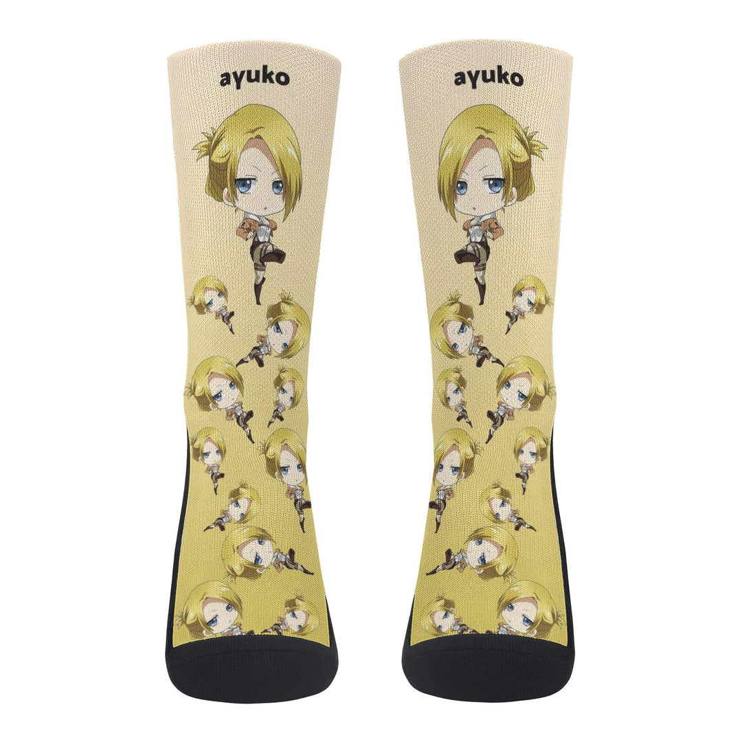 Attack On Titan Annie Leonhart Anime Socks _ Attack On Titan _ Ayuko