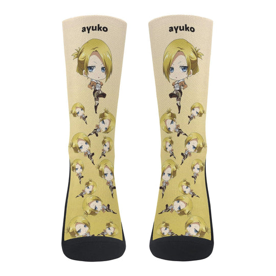 Attack On Titan Annie Leonhart Anime Socks _ Attack On Titan _ Ayuko