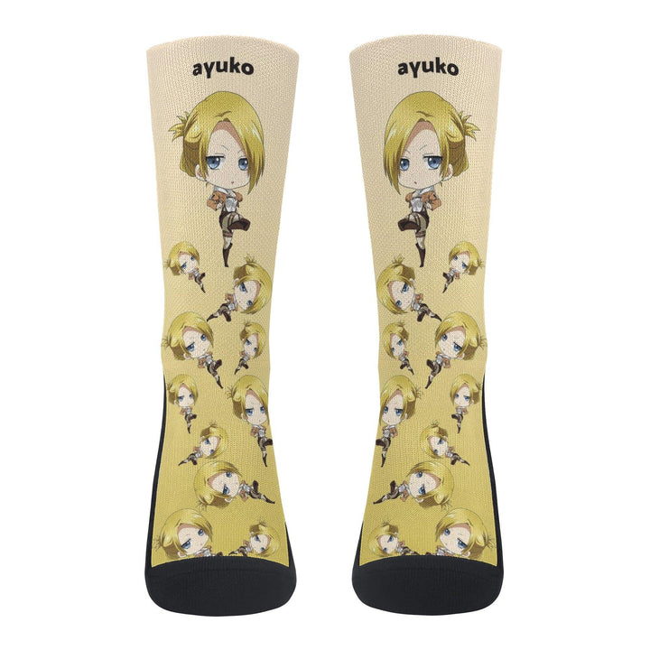 Attack On Titan Annie Leonhart Anime Socks _ Attack On Titan _ Ayuko