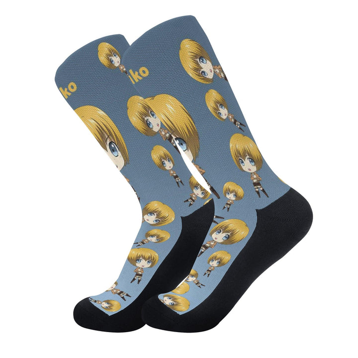 Attack On Titan Armin Arlert Anime Socks _ Attack On Titan _ Ayuko