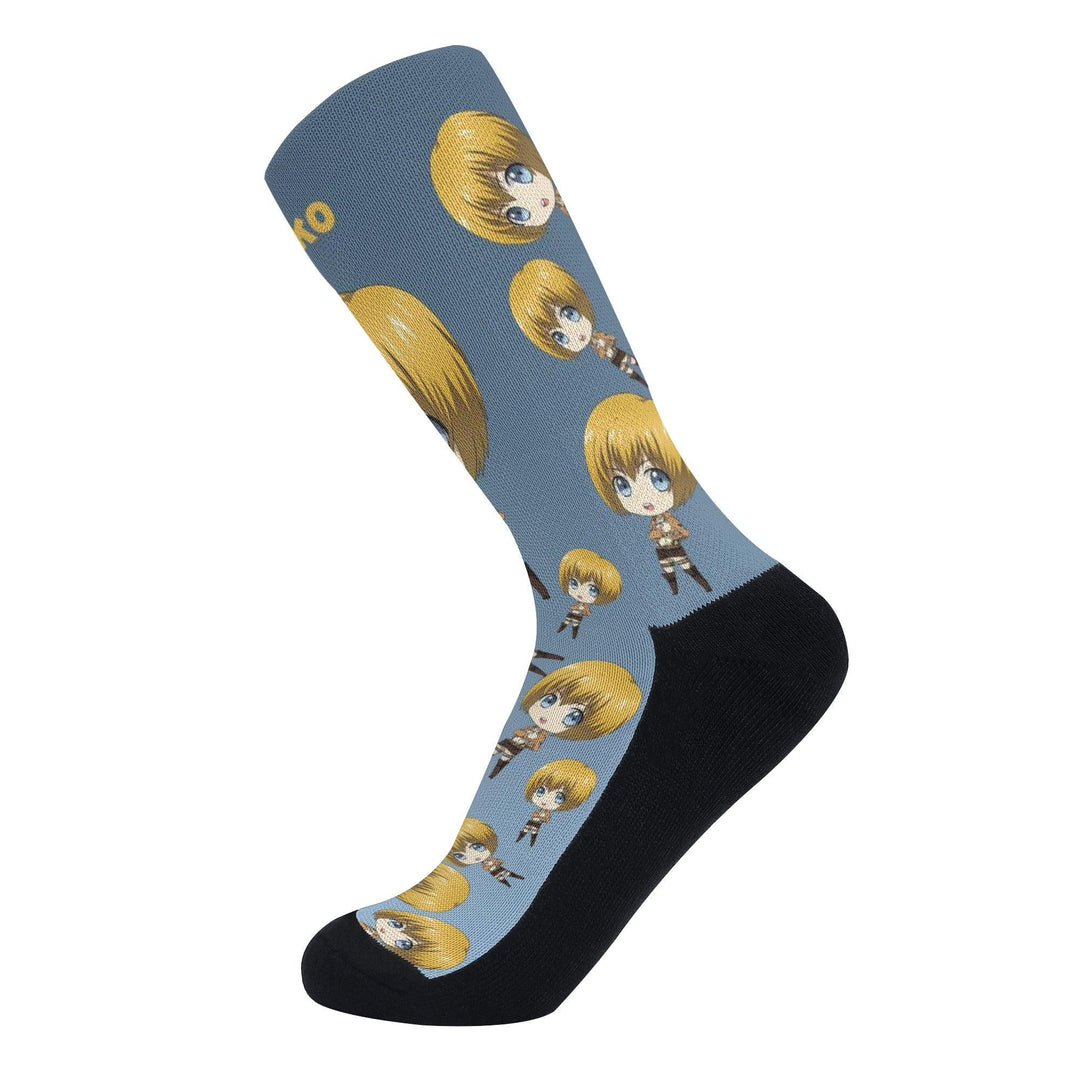 Attack On Titan Armin Arlert Anime Socks _ Attack On Titan _ Ayuko