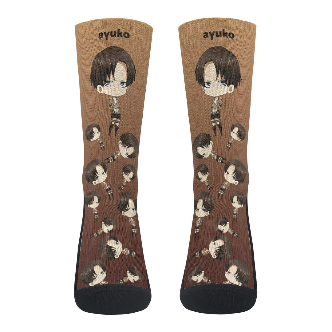 Attack On Titan Levi Ackerman Anime Socks _ Attack On Titan _ Ayuko