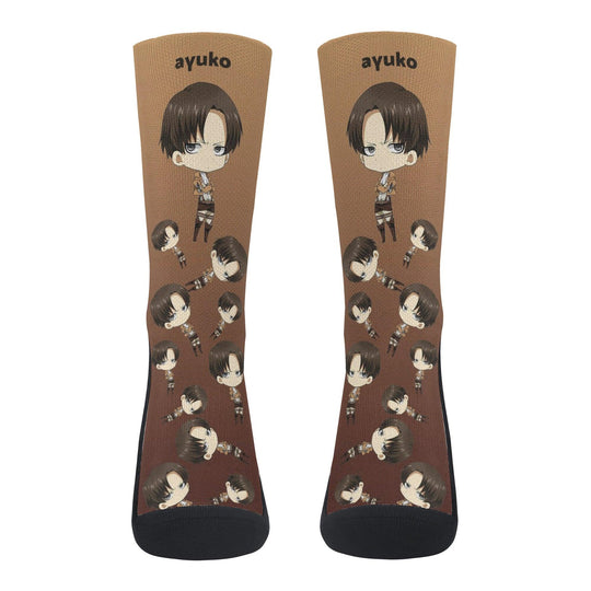 Attack On Titan Levi Ackerman Anime Socks _ Attack On Titan _ Ayuko