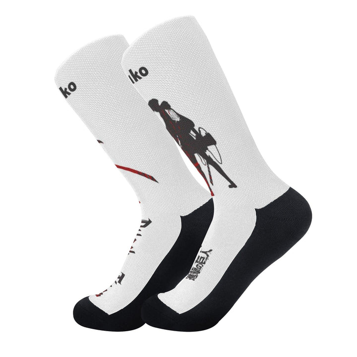 Attack On Titan Levi Ackerman Silhouette Anime Socks _ Attack On Titan _ Ayuko