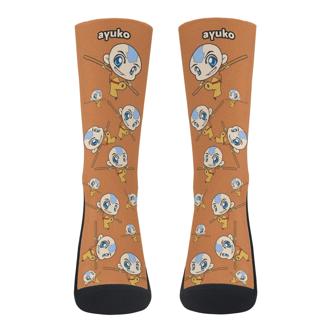 Avatar Aang Anime Socks _ Avatar The Last Airbender _ Ayuko