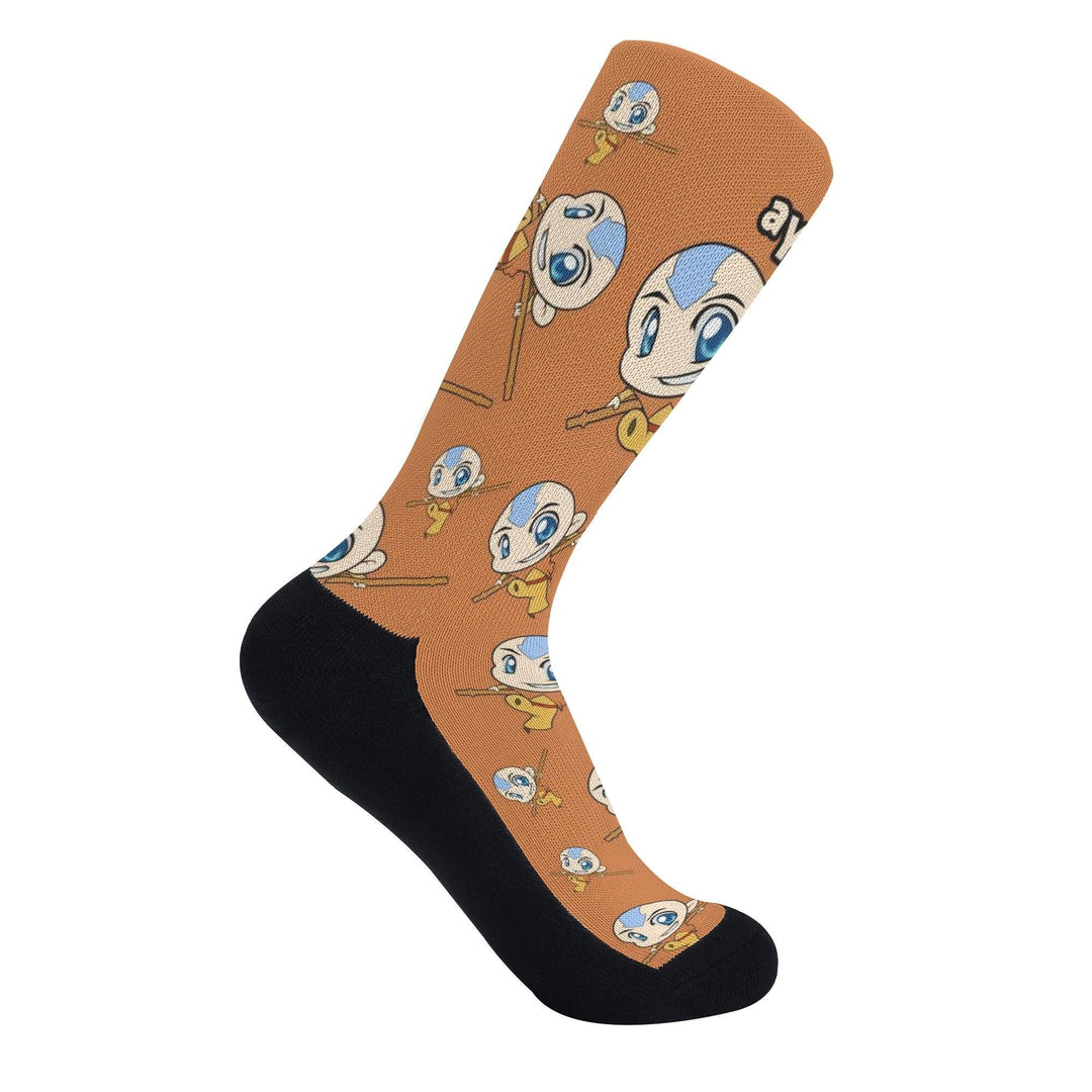 Avatar Aang Anime Socks _ Avatar The Last Airbender _ Ayuko