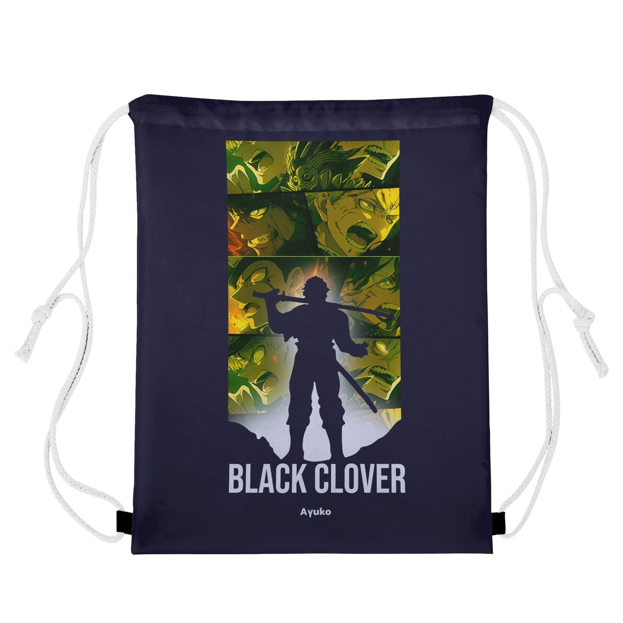 Black Clover Drawstring Bag