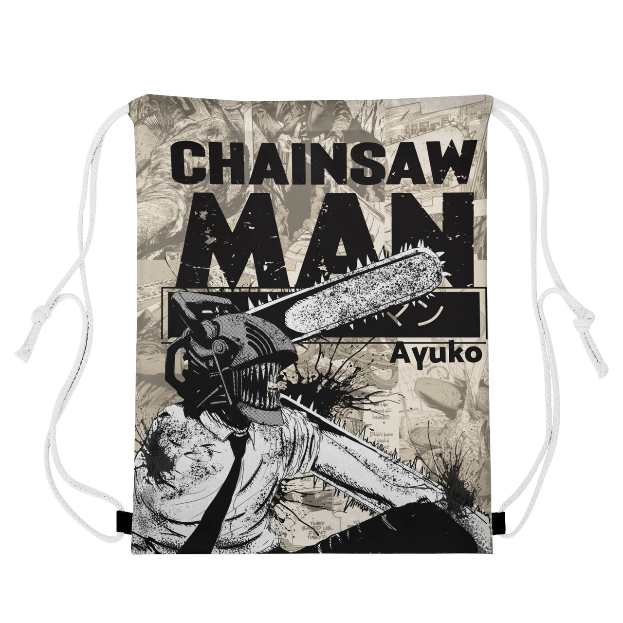 Chainsaw Man Drawstring Bag