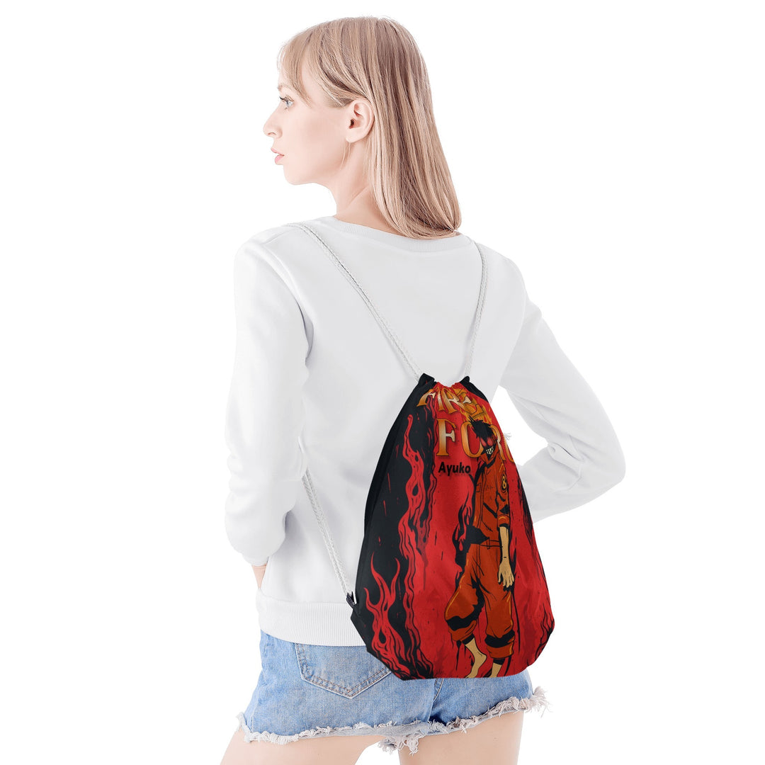 Fire Force Anime Drawstring Bag