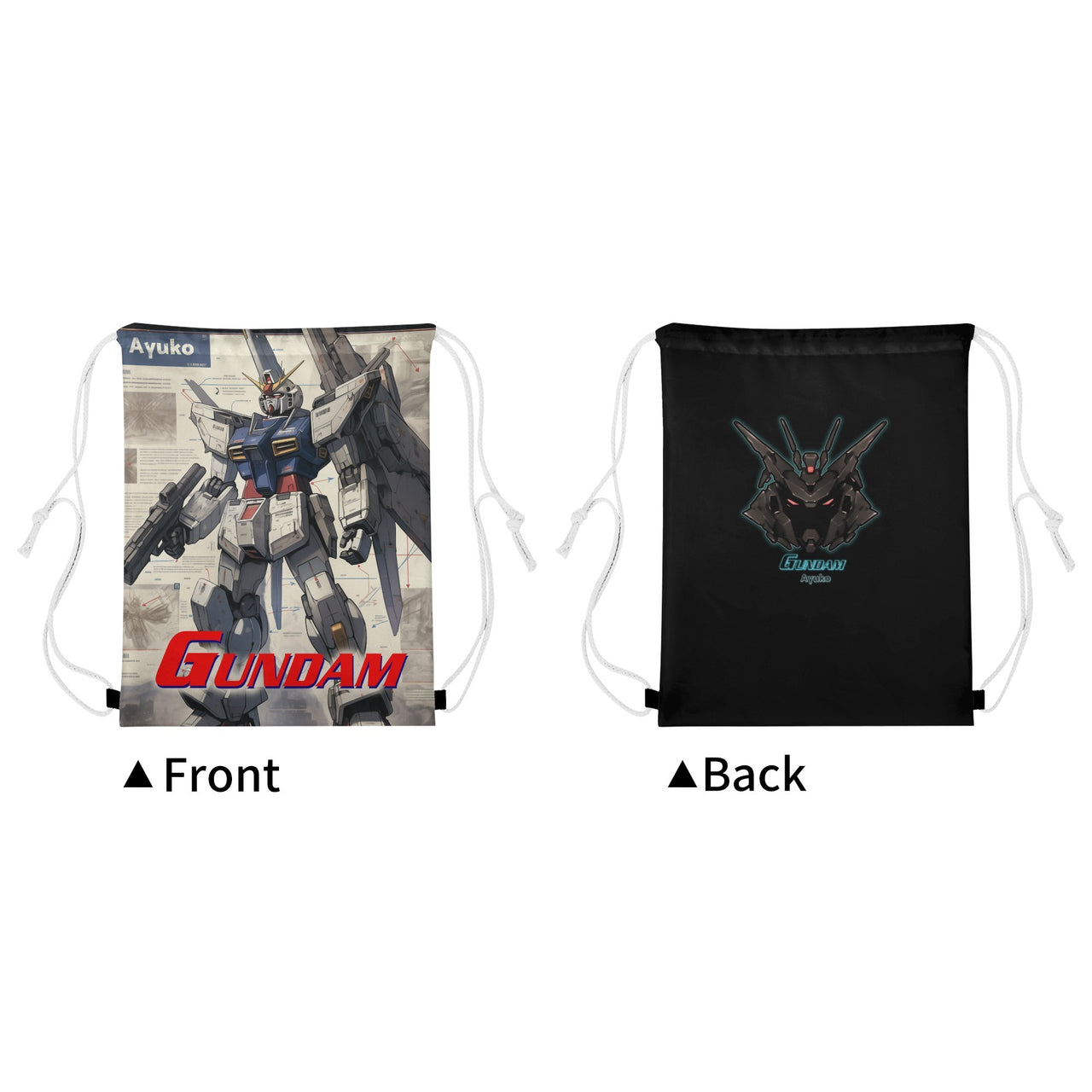 Gundam Anime Drawstring Bag
