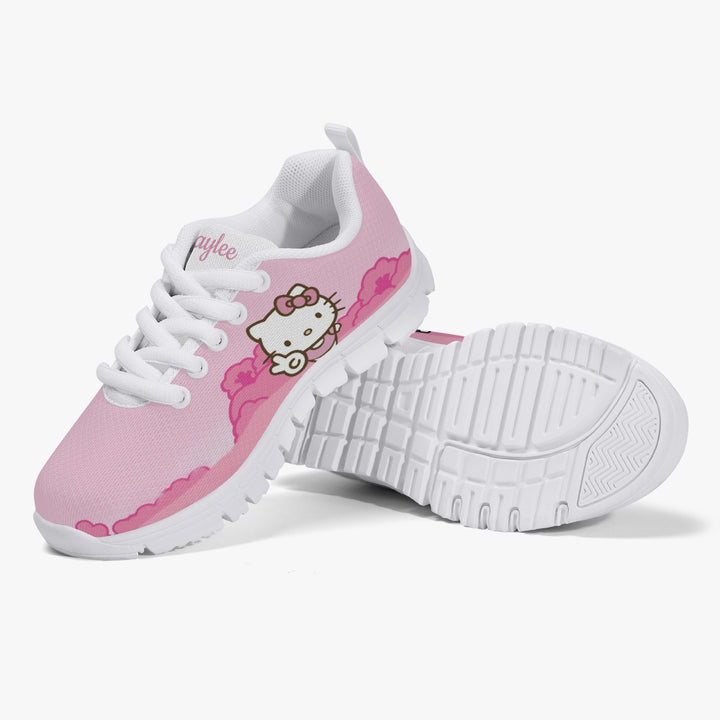 216. Kids' Lightweight Mesh Sneakers - White