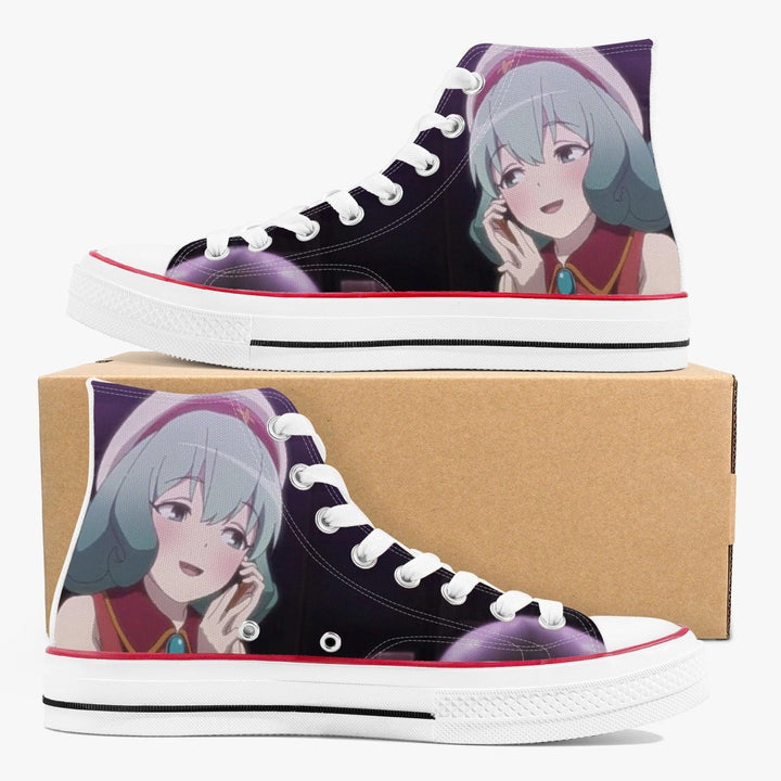 The Devil Is a Part-Timer! Emeralda Etuva A-Star High White Anime Shoes _ The Devil Is a Part-Timer! _ Ayuko