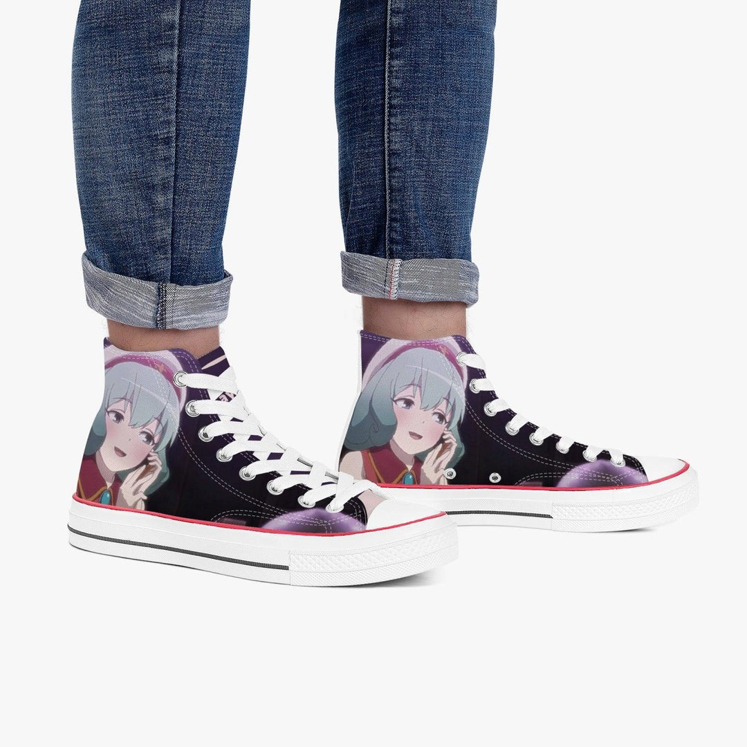 The Devil Is a Part-Timer! Emeralda Etuva A-Star High White Anime Shoes _ The Devil Is a Part-Timer! _ Ayuko