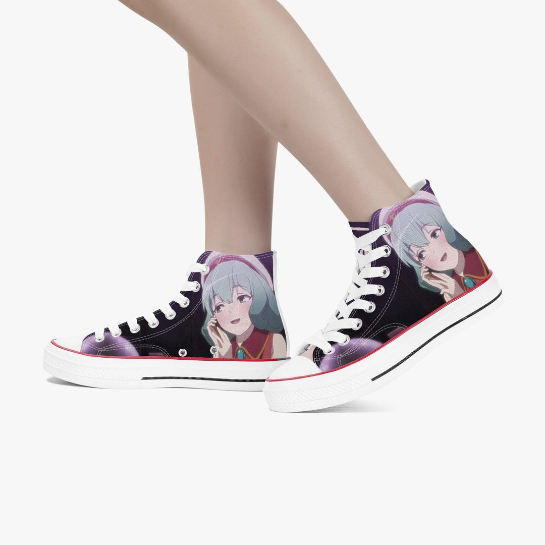 The Devil Is a Part-Timer! Emeralda Etuva A-Star High White Anime Shoes _ The Devil Is a Part-Timer! _ Ayuko