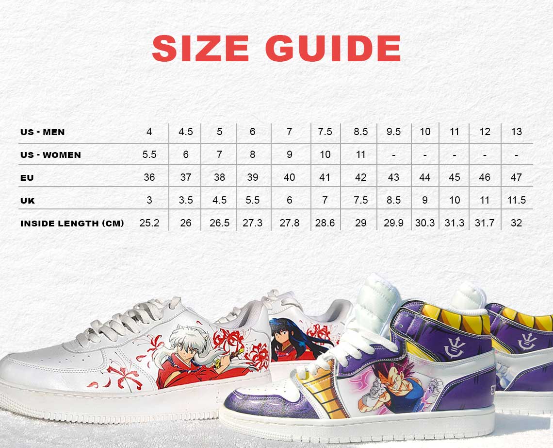 Dragon Ball Z Trunks and Goten AF1 Anime Shoes