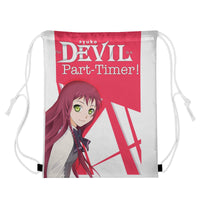 Thumbnail for Il diavolo è un part-time! Borsa con coulisse anime
