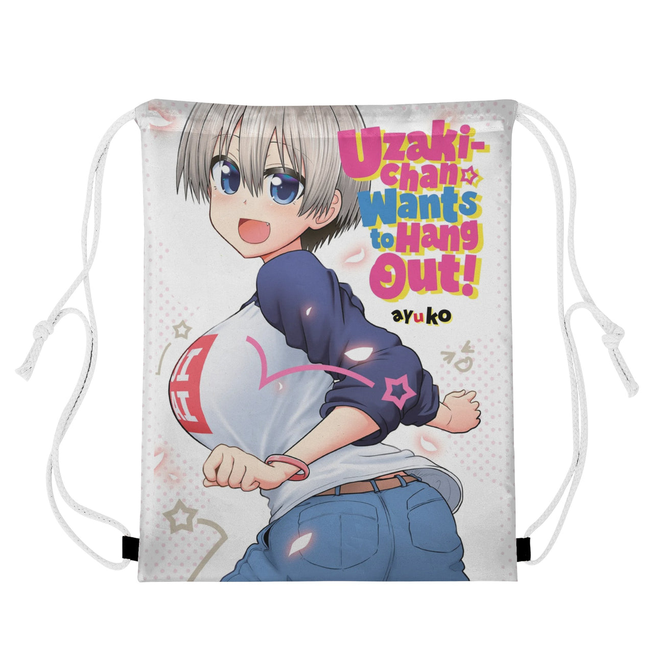 Uzaki-chan Wants to Hang Out! Anime Drawstring Bag