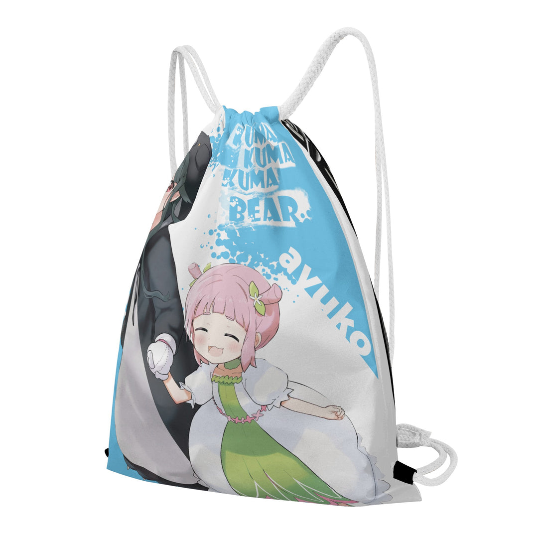 Kuma Kuma Kuma Bear Anime Drawstring Bag