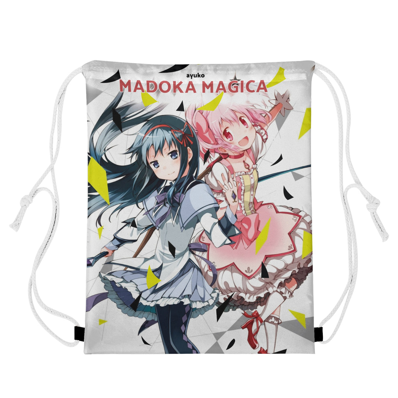 Puella Magi Madoka Magica Anime Drawstring Bag