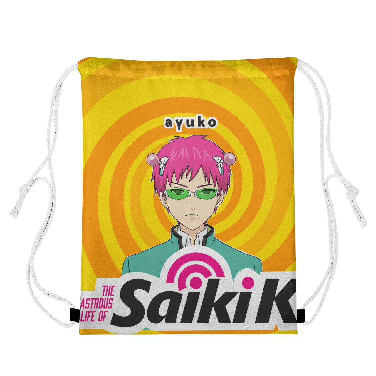 The Disastrous Life of Saiki K Anime Drawstring Bag