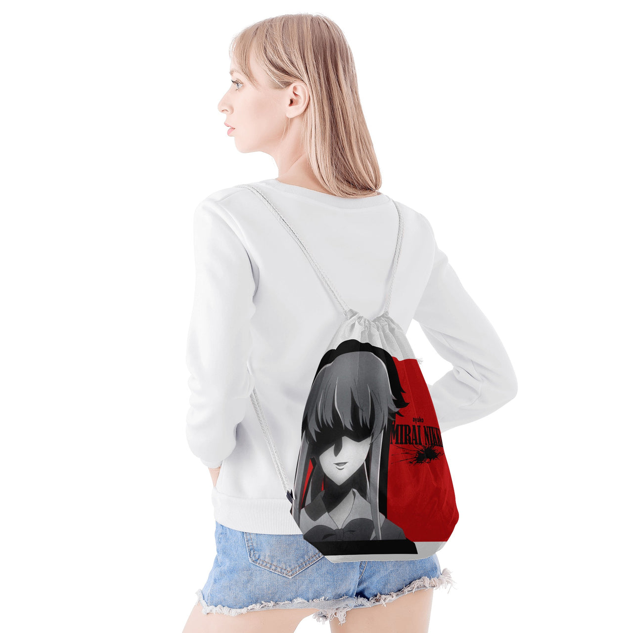 Mirai Nikki Anime Drawstring Bag