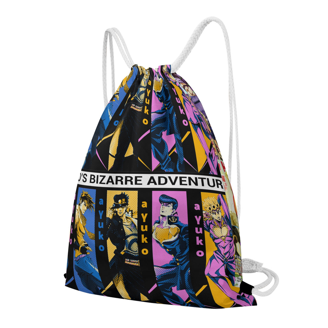 Borsa con cordoncino anime Le bizzarre avventure di JoJo