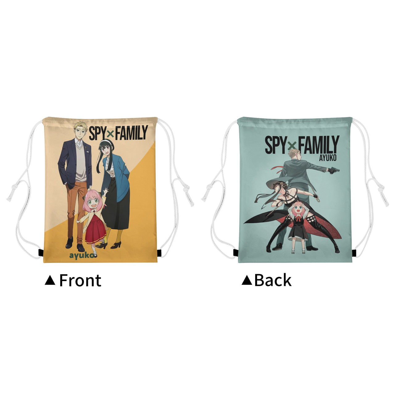 Spy x Family Anime Drawstring Bag
