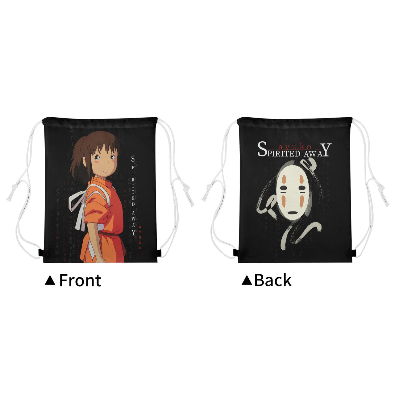 Spirited Away Anime Drawstring Bag