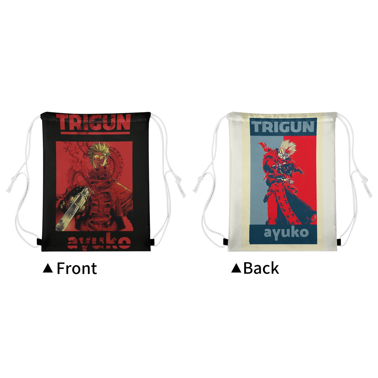 Trigun Anime Drawstring Bag