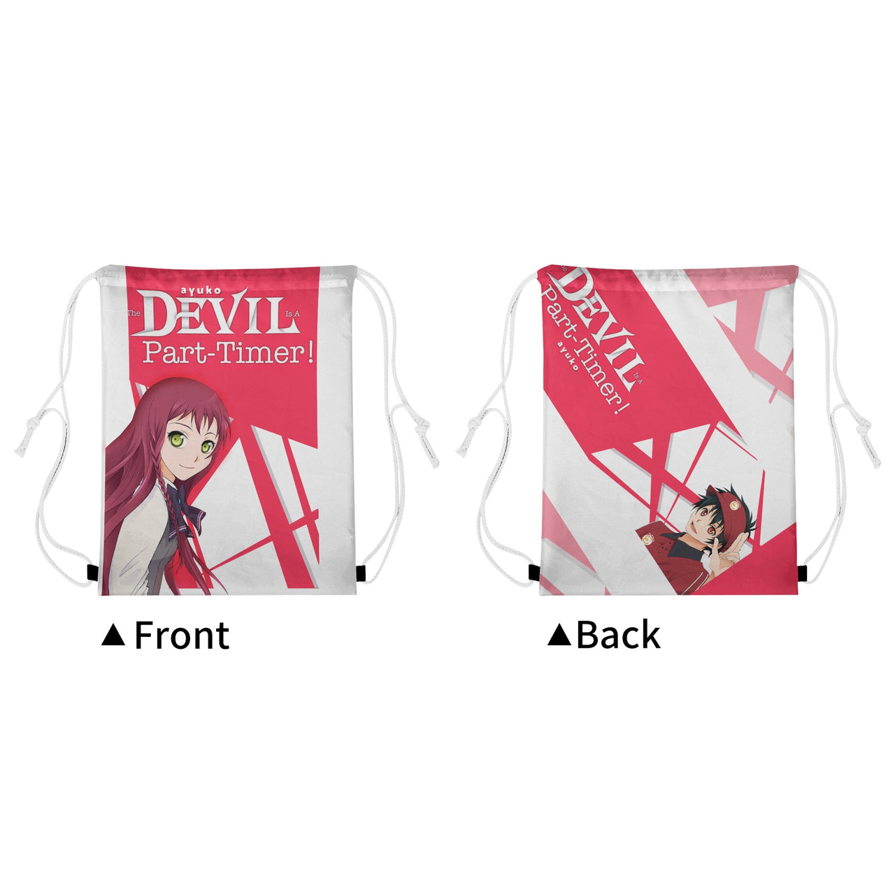 Der Teufel ist ein Teilzeitbeschäftigter! Anime-Kordelzug-Tasche