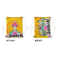 Thumbnail for The Disastrous Life of Saiki K Anime Drawstring Bag