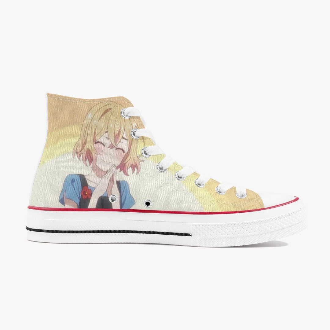 Rent A Girlfriend Mami Nanami A-Star High White Anime Shoes _ Rent A Girlfriend _ Ayuko