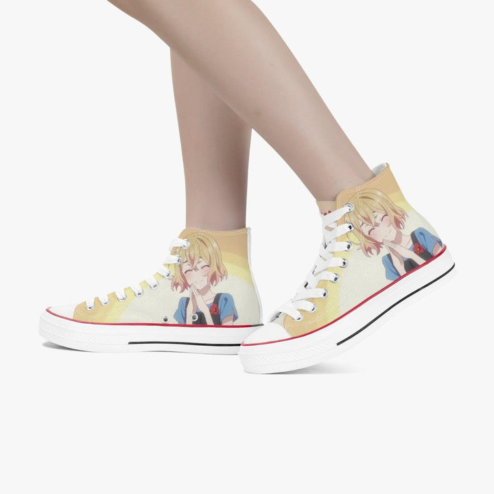 Rent A Girlfriend Mami Nanami A-Star High White Anime Shoes _ Rent A Girlfriend _ Ayuko