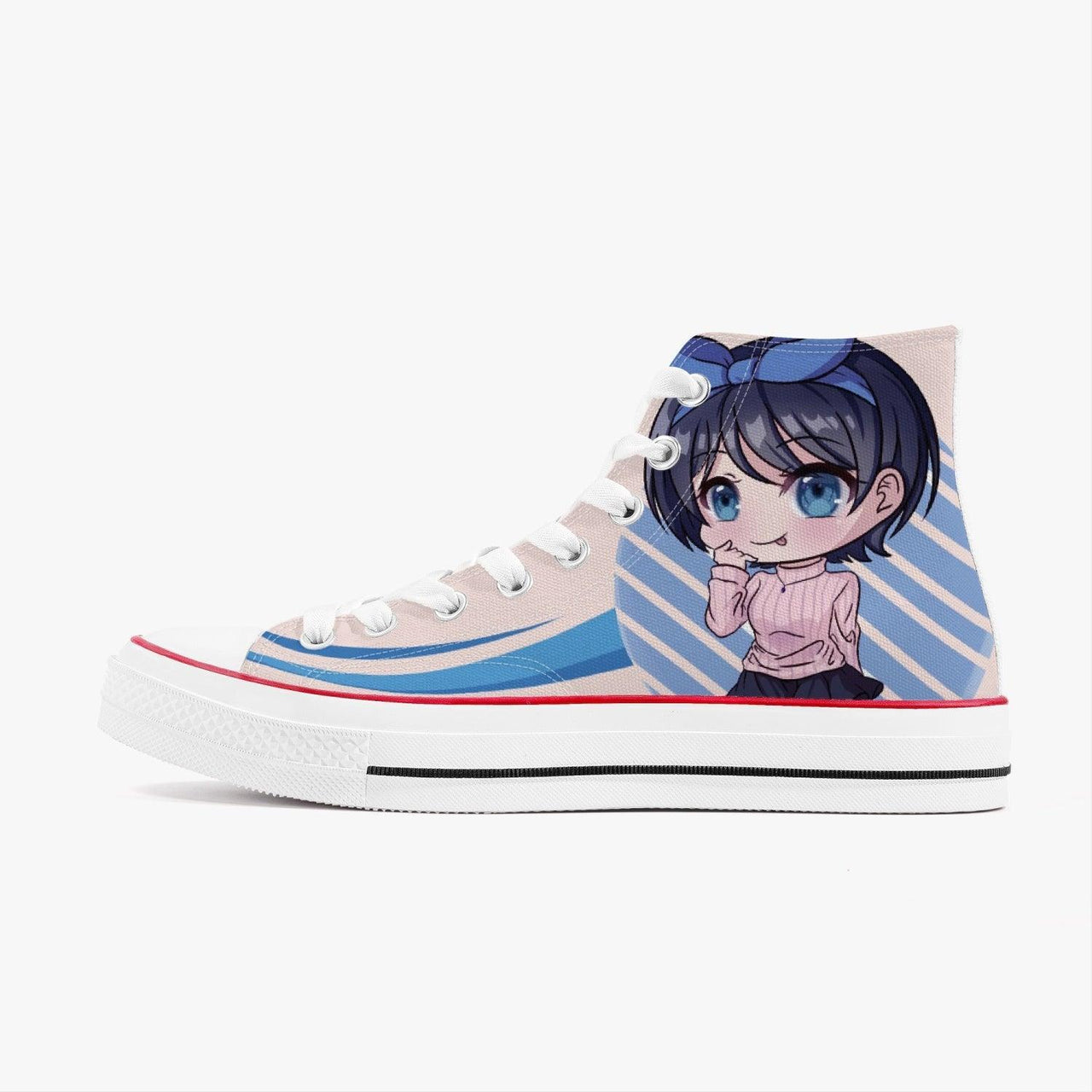 Rent A Girlfriend Ruka Sarashina A-Star High White Anime Shoes _ Rent A Girlfriend _ Ayuko