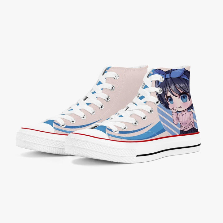 Rent A Girlfriend Ruka Sarashina A-Star High White Anime Shoes _ Rent A Girlfriend _ Ayuko