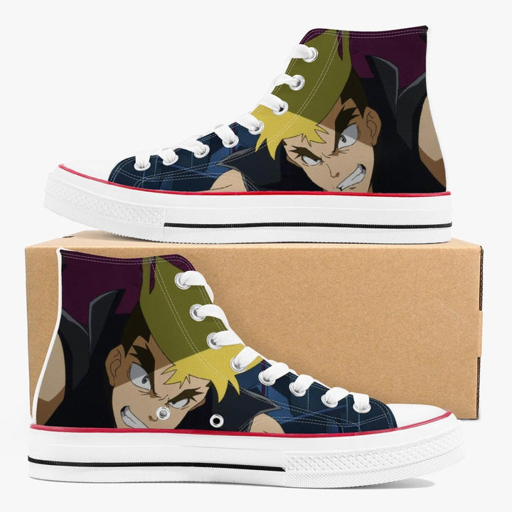 Tengen Toppa Gurren Lagann Kittan A-Star High White Anime Shoes _ Tengen Toppa Gurren Lagann _ Ayuko