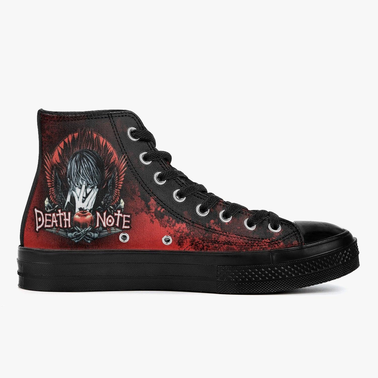 Death Note Red/Black A-Star High Anime Shoes _ Death Note _ Ayuko