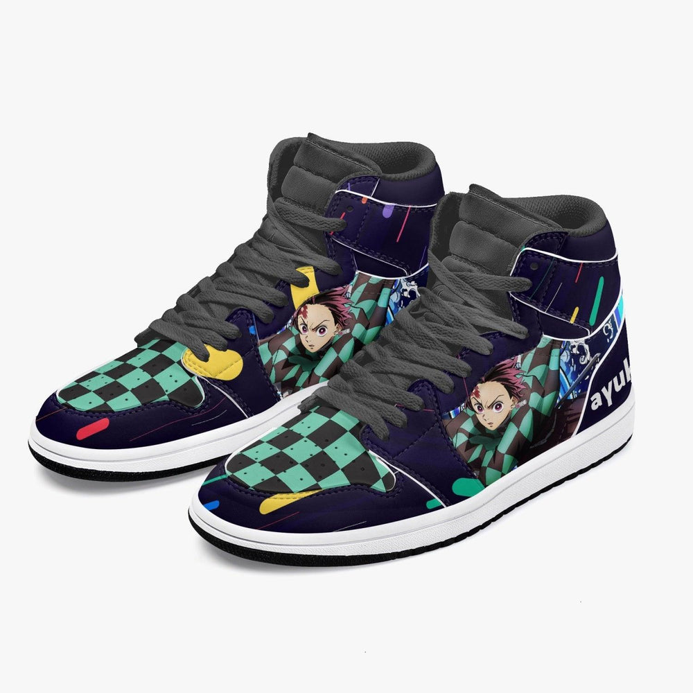 Demon Slayer Tanjiro Kamado JD1 Mid Anime Shoes _ Demon Slayer _ Ayuko