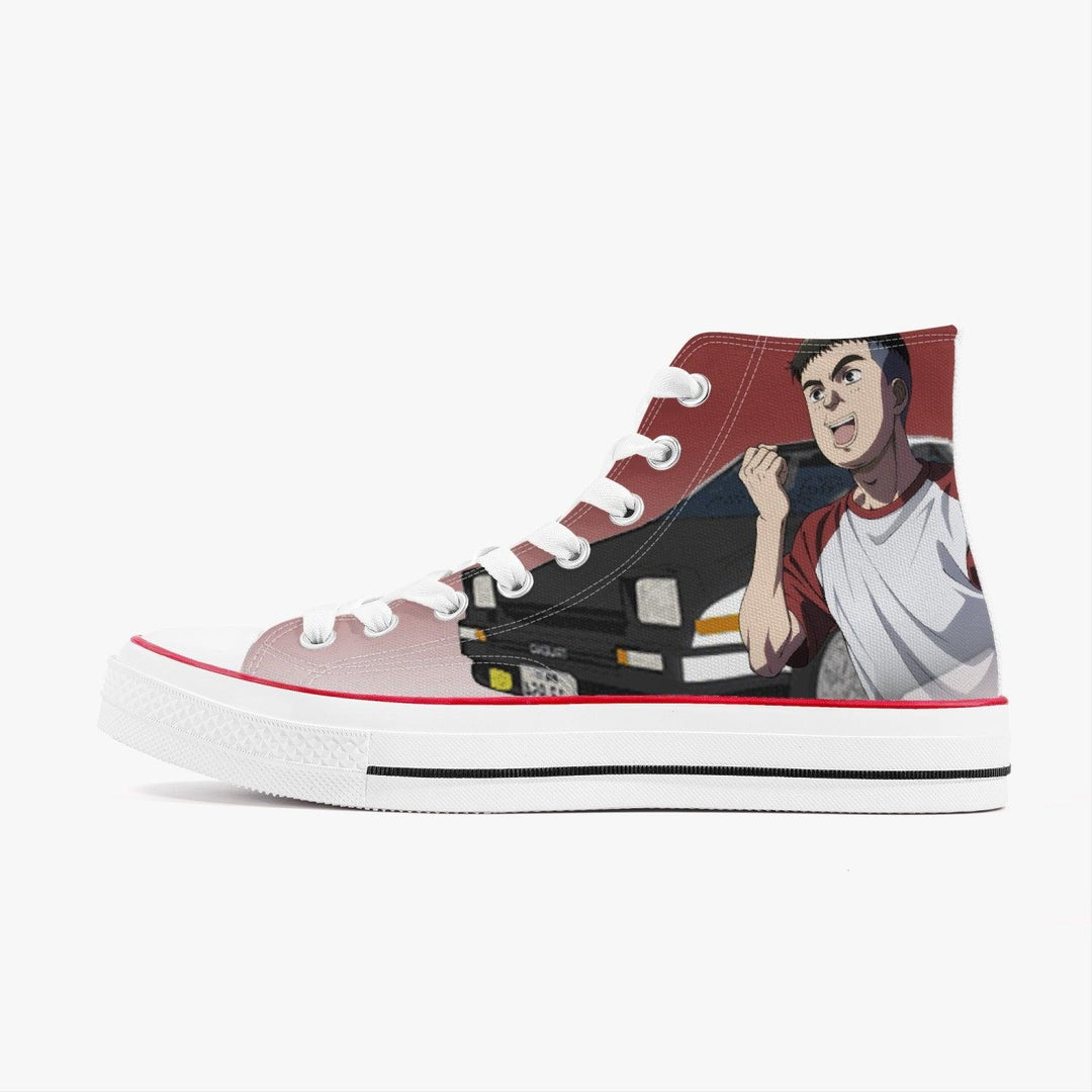 Initial D Itsuki Takeuchi A-Star High White Anime Shoes _ Initial D _ Ayuko