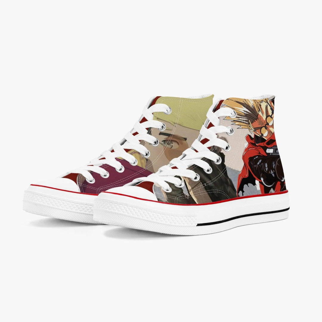 Trigun Vash The Stampede A-Star High White Anime Shoes _ Trigun _ Ayuko