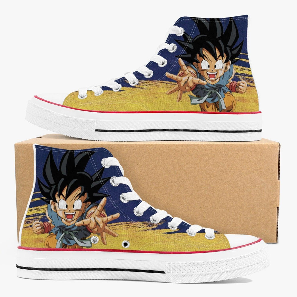 Dragon Ball Z Son Goku A-Star High White Anime Shoes _ Dragon Ball Z _ Ayuko