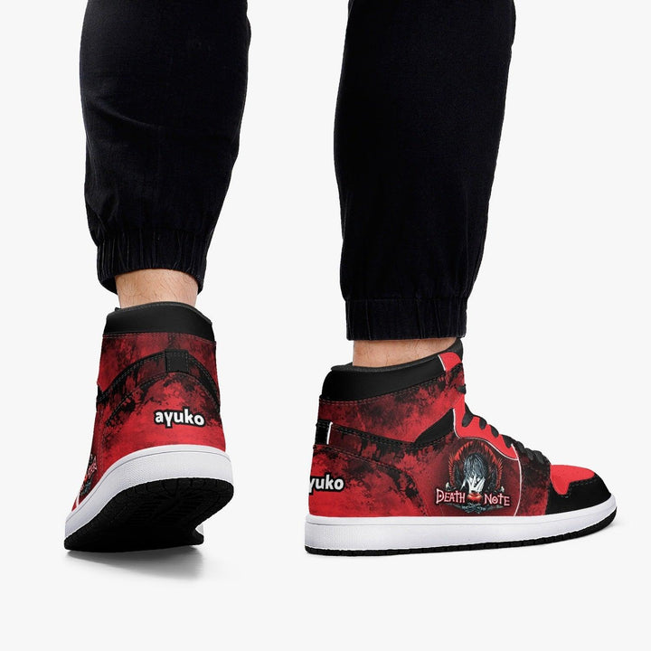 Death Note Red JD1 Mid Anime Shoes _ Death Note _ Ayuko