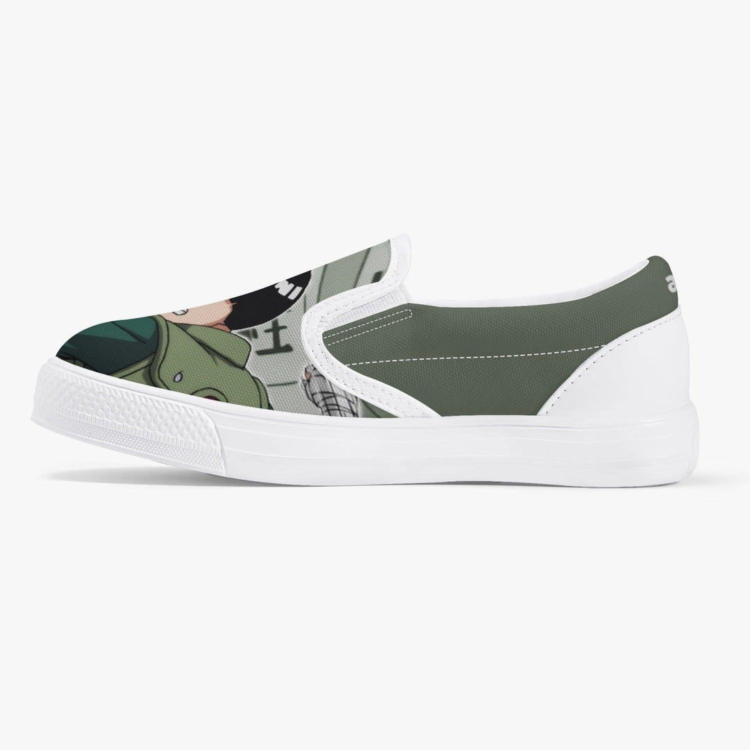 Naruto Shippuden Rock Lee Kids Slip Ons Anime Shoes _ Naruto _ Ayuko