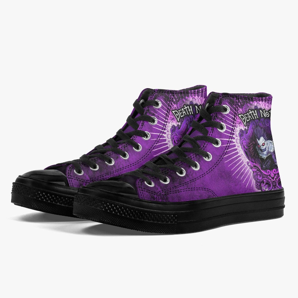 Death Note Ryuk Purple A-Star High Anime Shoes _ Death Note _ Ayuko