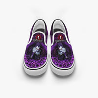 Thumbnail for Death Note Ryuk Purple Slip Ons Anime Shoes _ Death Note _ Ayuko